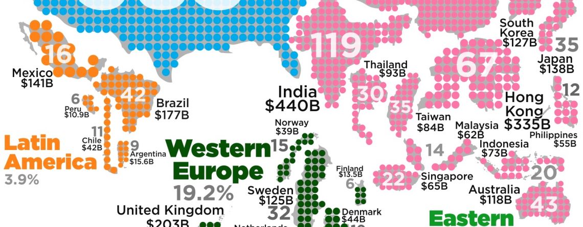 World's Billionaires In A Single Map