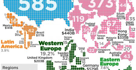 World's Billionaires In A Single Map
